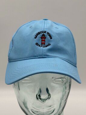 Ahead Harbour Town Golf Links Hat PGA One Size Adjustable Cap Lighthouse Blue